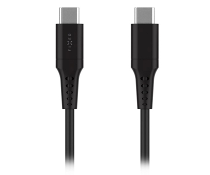Kabel USB FIXED Liquid Silicone Cable USB-C - USB-C 0,3m 60W (czarny)